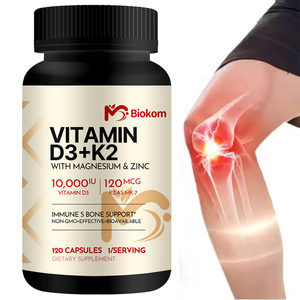 Biokom OEM Label pribadi <span class=keywords><strong>Vitamin</strong></span> D3 K2 kapsul dengan Magnesium, seng & <span class=keywords><strong>Vitamin</strong></span> C & <span class=keywords><strong>B12</strong></span> untuk dukungan kekebalan tubuh, tulang & otot - Product Image 1