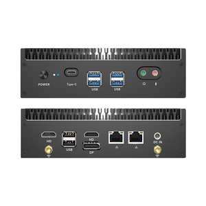 Hot bán DDR4 M.2 i5 <span class=keywords><strong>i7</strong></span> Bộ vi xử lý 12V 5A không quạt Pocket Mini PC kép RJ45 LAN công nghiệp Barebone Micro máy tính - Product Image 3