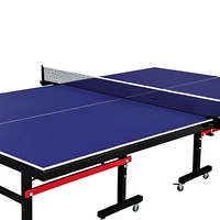 Table de ping-pong pliable SMC, directement de l'usine, pour intérieur et extérieur, résistante aux intempéries, avec roulettes mobiles, kit complet de filet, vente en gros