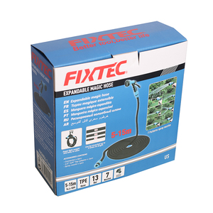 สายยางรดน้ำแบบขยายได้ FIXTEC น้ำหนักเบา พร้อมข้อต่อขนาด 1/2''-3/4'' สำหรับรดน้ำต้นไม้/สวน/ล้างรถ สายยางรดน้ำแบบเกลียว - Product Image 3