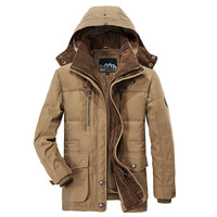 Veste coupe-vent épaisse, parka d'hiver, veste chaude pour l'extérieur, veste à capuche super épaisse, vêtements d'extérieur grande taille, veste pour homme