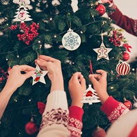 Ensemble de 24 pochoirs de peinture florale de Noël réutilisables, 3 pouces * 3 pouces, en matériau PET, kit de modèles de décoration DIY