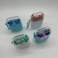 Pailles pliables en silicone Pailles portables Pailles à boire réutilisables avec brosse de nettoyage flexible et étui de transport Dropshipping