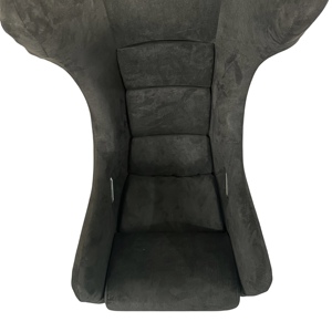 Asiento de Carreras <span class=keywords><strong>F1</strong></span> Personalizado con Estructura de Fibra de Vidrio y Respaldo de Concha de Langosta Plateada - Product Image 3