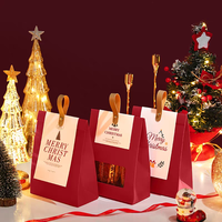 Sacs cadeaux de Noël de luxe écologiques et recyclables, impression offset, boîtes personnalisées pour petites fêtes, pour bonbons et en-cas