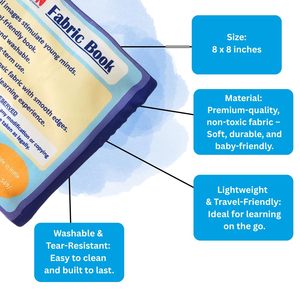 Libro de Tela KIDOGEN con Diseños de Países para Niños |   Libro de aprendizaje sobre mapas del mundo y países |   Banderas, capitales e identificación geográfica - Product Image 2