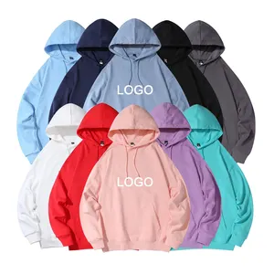 Cotton Hooded Pullover Sweatshirt Premium Heavy French Terry Oversized Custom Men's Hoodies