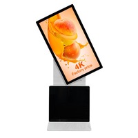 Kiosque d'affichage numérique commercial de 55 pouces, lecteur publicitaire Android, écran tactile rotatif pour club et bar