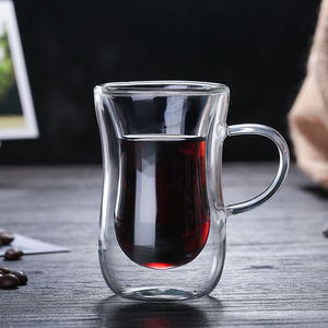 Tazas de Café Pequeñas y Bonitas de 80 ml, Vaso de Vidrio de Borosilicato Alto para Beber Café, Agua, Jugo, Bebidas, Uso Doméstico - Product Image 5