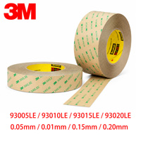 Ruban adhésif PET double face 3M 93020LE 0,20 mm, adhésif acrylique 300LSE, collage haute résistance pour plastiques LSE, métal