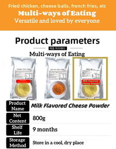 Hot Instant Easy Mix Cheese Powder Flavored Milk Dry Style Essence para pollo frito Patatas fritas Tiendas Blended Fry Cheese Bag - Product Image 5