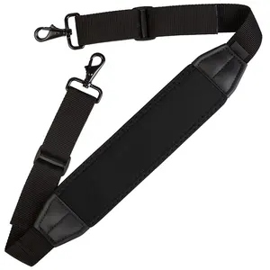 Đệm Vải Neoprene Cao Cấp Bằng Da 1.5 Inch Dây Đeo Vai 45 Inch Có Thể Điều Chỉnh Cho Túi Đựng Máy Tính Xách Tay Cặp Và Hành Lý Có Móc