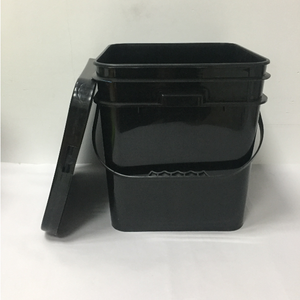 Seau carré noir en plastique de 5 gallons, 20L, 30L - Product Image 3