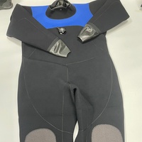 DIVESTAR Drysuit Neoprena Tebal 6mm Lengan Panjang Tahan Air Bernapas Karet Diving Satu Potong Ukuran Besar Obral Cina