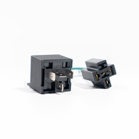 Relé Automotriz de 4 Pines, 12V, 40A, con Arnés de Cableado y Conector, Apto para Autos, Camiones, Motocicletas y Embarcaciones Marítimas