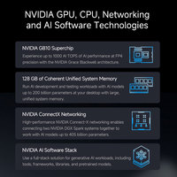 Superkomputer AI NVIDIA DGX Spark Grace Blackwell GB200 Komputer AI Berkinerja Tinggi untuk Pelatihan LLM dan GenAI