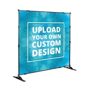 Custom Backdrop Step and Repeat Banner Display 10' x 8' Seamless Step Repeat Banner System with Professional Stand and Bag