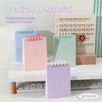 Carnet de poche rechargeable HUAHENG A7, palette de couleurs Morandi, reliure spirale, 60 feuilles, journal de voyage esthétique pour femmes