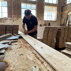 <span class=keywords><strong>Parquet</strong></span> en bois massif résistant, écologique, antidérapant, design moderne, imperméable, installation par clic pour la maison et les dortoirs - Product Image 4