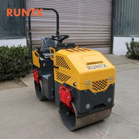 RUNTX tout neuf 1 tonne 1.5 tonnes Mini compacteur diesel à rouleaux d'asphalte Machine à rouleaux roulants Nouvelles machines de construction