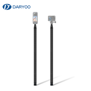 Monopode extensible en fibre de carbone de 3 m, bâton à <span class=keywords><strong>selfie</strong></span> invisible pour Insta360 / DJI Action / GoPro / Xiao <span class=keywords><strong>Yi</strong></span> Sports Camera - Product Image 1