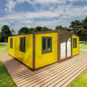 Çin üretici 1-3 yatak odası ev planları prefabrik evler Modern lüks Villa katlanabilir konteyner ev teras