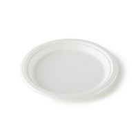 Assiettes à compartiments rondes en pulpe de bagasse
