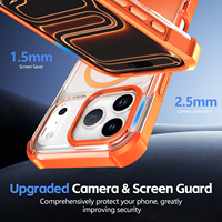 Étui de téléphone ultra fin magnétique antichoc de haute qualité au design luxueux pour 17/16/15 Pro Max