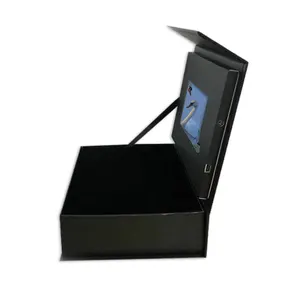 4.3 인치 LCD 화면 비디오 종이 선물 상자 포장 중국 도매 사용자 정의 청첩장