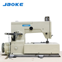 Machine à coudre industrielle décorative JAOKE JK-1302-4W à bordure dentelle, point zigzag, moteur, matériau plastique, fonctionnement électronique