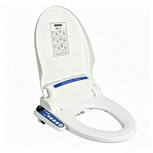 Siège de toilette intelligent avec capteur humain et lumière nocturne automatique, fonction massage à bulles, idéal pour appartement - Product Image 1
