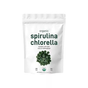 OEM/ODM/OBM 100% Tabletas de espirulina orgánica Suplemento nutricional a granel Espirulina mixta Chlorella Mejor precio - Product Image 1