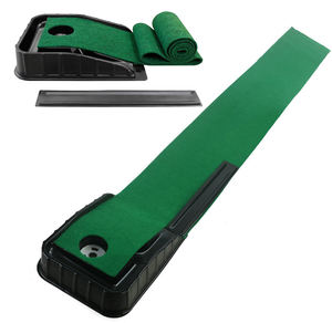 Tapis de putting de golf en gazon artificiel à base plastique à prix abordable avec retour de balle pour débutants - Product Image 1