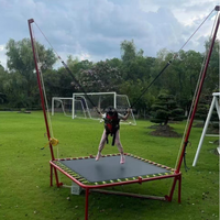 Trampolín Elástico Individual para Niños y Adultos, Equipo de Entretenimiento para Ejercicio y Salto, Actividad de Bungee