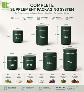 Recipiente de Acero Inoxidable para Polvo de Proteína, Colágeno, Matcha, Café, Envase de Almacenamiento de Polvo Nutritivo, Personalizable ODM - Product Image 3