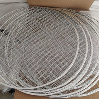 Grille de cuisson ronde en maille de qualité alimentaire pour barbecue, revêtement de cuisson pour barbecue, ensembles de service pour pique-nique et buffet, revêtement pour pizza de 290 mm pour distributeur automatique