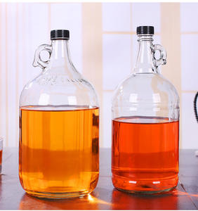 Jarra de Vidrio Estilo Antiguo de 1L 2L 3L 4L 5L con Asa y Tapa Negra, Venta al por Mayor - Product Image 3