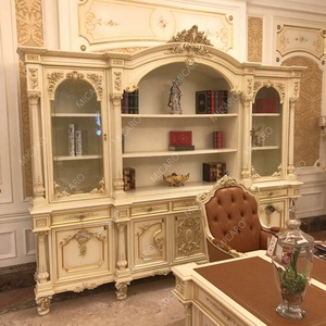 Muebles de Oficina Clásicos Franceses de Lujo, Madera Maciza para <span class=keywords><strong>Sala</strong></span> de <span class=keywords><strong>Estudio</strong></span> - Product Image 5