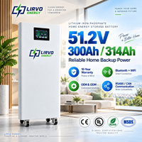 Batterie LIRVO 48v 15kwh Lifepo4, batterie Lifepo4 48v/51.2v, batterie lithium-ion 300Ah 314Ah, pack de batteries Lifepo4 48v pour la maison