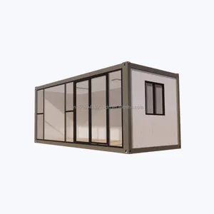 Rumah kontainer kantor lipat rumah baja poliester harga rendah kualitas tinggi untuk penggunaan luar ruangan untuk perumahan
