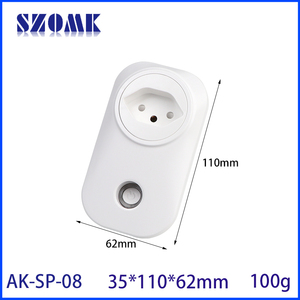 Умная розетка Szomk OEM из огнестойкого поликарбоната, Wi-Fi, 3 гнезда, 10-16А, CE, для умного дома, в корпусе - Product Image 3