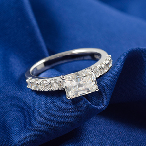 Moissanite <strong>Promise</strong> <strong>Ring</strong> Sterling Silver <strong>Cheap</strong> Adjustable <strong>Rings</strong> Mens Vintage <strong>Rings</strong> - Product Image 4