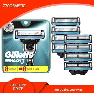 Gillette Mach3 Razor Refills for Men, 8 Razor Blade Refills, Gillette Mach3 Mens Razor Blade Refills