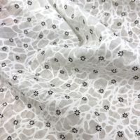 Tissu en coton peigné Salt Shrink infroissable à pois floraux 80 g/m² pour vêtements d'enfants et chemises 50 pouces