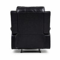 Fauteuil inclinable manuel en cuir PU moderne, confortable, monoplace, avec structure en bois, idéal pour salon et home cinéma - Vente en gros