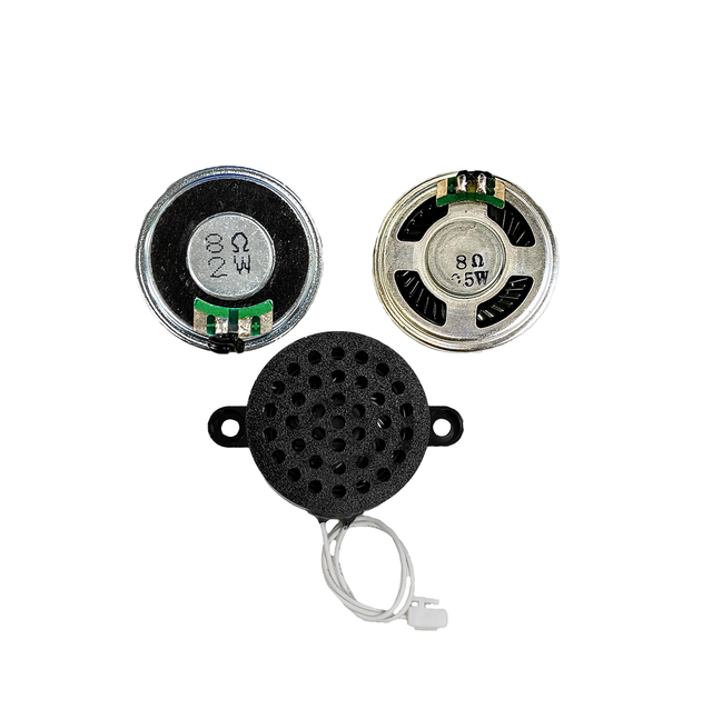 8 Ohm 2W Internal Magnetic for Micro Speaker with Plastic Housing 40*14mm 2 Mounting Holes Voice Announcement Speaker