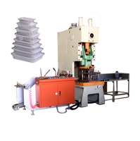 Usine Fourniture Directe Feuille Poinçonnage Boîte De Nourriture Machine Conteneur De Papier D'aluminium Faisant La Machine