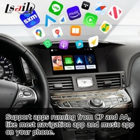 Lsailt inalámbrico Carplay Android Auto HD Actualización de pantalla para Infiniti Q70 M35 M37 M25 IT06 Nissan Fuga soporte Mirror Link