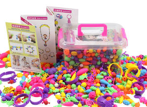 Kit de fabricación de joyas DIY, juego de cuentas a presión, cuentas creativas para niños, niñas y niños pequeños - Product Image 3