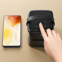 Projecteur DLP Android intelligent en gros, Full HD 1080p, Wi-Fi double bande, Bluetooth, HDR10, batterie intégrée pour projecteur de cinéma à domicile